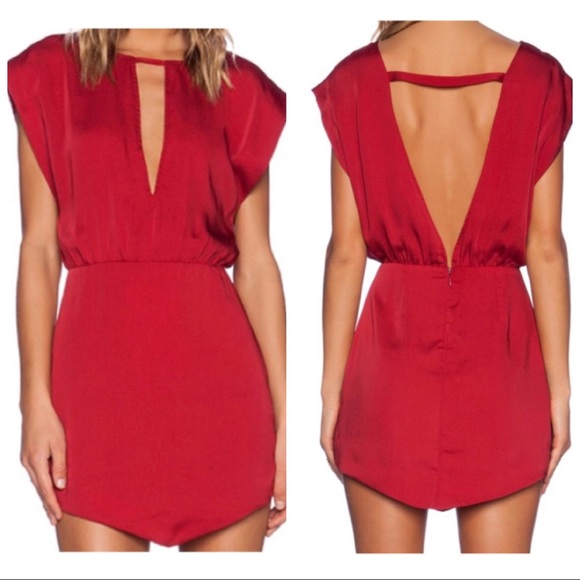 NBD Dresses & Skirts - ⚡️FLASH⚡️NBD Revolve Deep Red Mini Dress